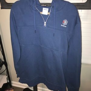 Classic Reebok Quarter zip pullover hoodie